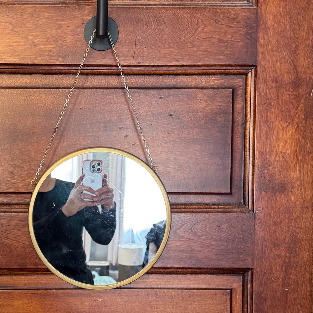 H&M Brass Hanging Wall Mirror
